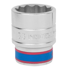 Головка торцевая стандартная двенадцатигранная 3/4", 33 мм KING TONY 633033M