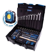 Набор инструментов 112 предметов, универсальный, пластиковый ящик KING TONY 9052-002MRV02