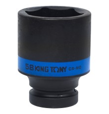 Головка торцевая ударная глубокая шестигранная 1", 58 мм KING TONY 843558M