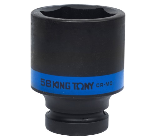 Головка торцевая ударная глубокая шестигранная 1", 58 мм KING TONY 843558M Головка торцевая ударная глубокая шестигранная 1", 58 мм KING TONY 843558M