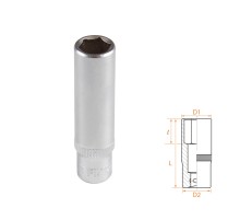 Головка торцевая глубокая шестигранная 1/4", 9 мм AFFIX AF00120009 Головка торцевая глубокая шестигранная 1/4", 9 мм AFFIX AF00120009
