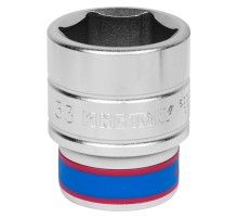 Головка торцевая стандартная шестигранная 3/4", 33 мм KING TONY 633533M Головка торцевая стандартная шестигранная 3/4", 33 мм KING TONY 633533M