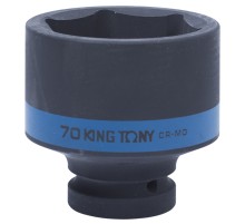 Головка торцевая ударная шестигранная 1", 70 мм KING TONY 853570M Головка торцевая ударная шестигранная 1", 70 мм KING TONY 853570M