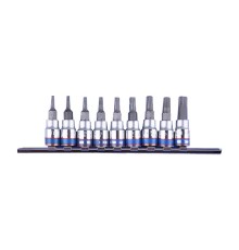 Набор торцевых насадок 1/4", Torx, Т8-Т40 мм, L = 37 мм, 9 предметов KING TONY 2109PR Набор торцевых насадок 1/4", Torx, Т8-Т40 мм, L = 37 мм, 9 предметов KING TONY 2109PR