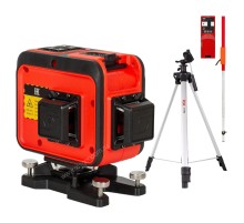 Комплект: лазерный уровень RGK PR-38R с калибровкой + штатив RGK F170 приемник RGK LD-9 рейка RGK LR-2