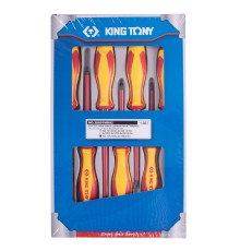 Набор отверток, диэлектрические, 7 предметов KING TONY 30607MR02 Набор отверток, диэлектрические, 7 предметов KING TONY 30607MR02