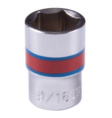 Головка торцевая стандартная шестигранная 3/8", 9/16", дюймовая KING TONY 333518S Головка торцевая стандартная шестигранная 3/8", 9/16", дюймовая KING TONY 333518S