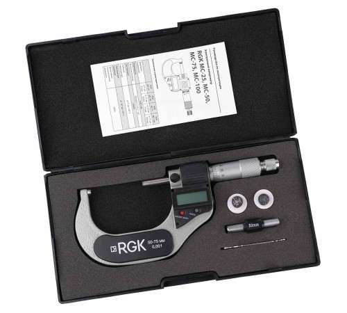 Электронный микрометр RGK MC-75 с поверкой Электронный микрометр RGK MC-75 с поверкой