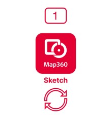Право на обновление ПО Leica MAP 360 Sketch CCP на один год