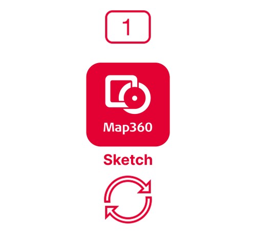 Право на обновление ПО Leica MAP 360 Sketch CCP на один год