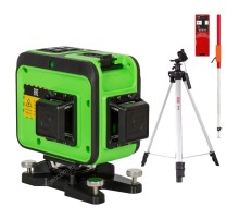 Комплект: лазерный уровень RGK PR-38G с калибровкой + штатив RGK F170 приемник RGK LD-9 рейка RGK LR-2