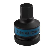 Насадка (бита) ударная торцевая 1", HEX, 24 мм, L = 80 мм KING TONY 801524M Насадка (бита) ударная торцевая 1", HEX, 24 мм, L = 80 мм KING TONY 801524M