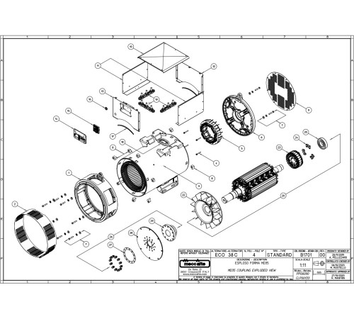 Mecc Alte ECO38-2М/4C SAE 1/14 (200 кВт) Mecc Alte ECO38-2М/4C SAE 1/14 (200 кВт)