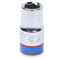 Головка торцевая стандартная шестигранная 1/4", 7 мм KING TONY 233507M