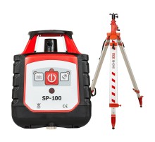 Комплект: ротационный нивелир RGK SP-100 + элевационный штатив RGK SH-340