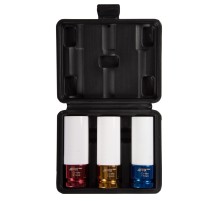 Набор ударных глубоких шестигранных головок 1/2", 17, 19, 21 мм, пластиковое покрытие, кейс, AFFIX AF00643C