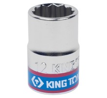 Головка торцевая стандартная двенадцатигранная 3/8", 12 мм KING TONY 333012M