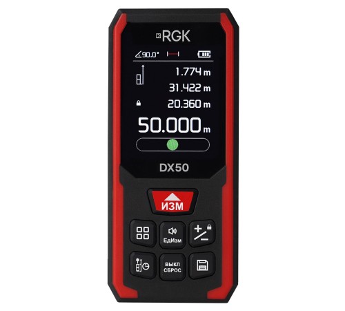 Лазерный дальномер RGK DX50 с поверкой