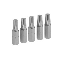 Набор вставок (бит) торцевых 1/4", Torx, T25, 25 мм, 5 предметов TOLSEN TT20277