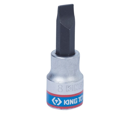 Насадка (бита) торцевая 3/8", Slotted, 8х1,2 мм, L = 50 мм KING TONY 302208 Насадка (бита) торцевая 3/8", Slotted, 8х1,2 мм, L = 50 мм KING TONY 302208