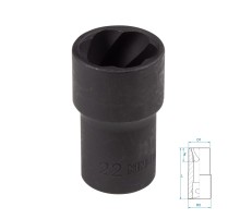 Головка для поврежденного крепежа 1/2", 22 мм KING TONY 9TD403-22M Головка для поврежденного крепежа 1/2", 22 мм KING TONY 9TD403-22M