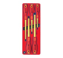 Набор отверток, диэлектрические, ложемент, 5 предметов МАСТАК 5-4005E