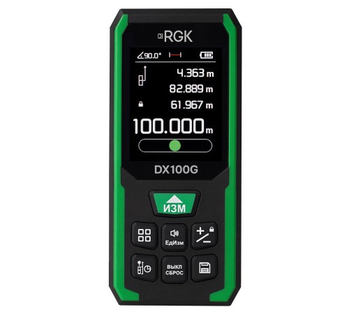 Лазерный дальномер RGK DX100G с поверкой