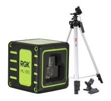 Комплект: лазерный уровень RGK ML-31G с калибровкой + штатив RGK F170 кронштейн RGK K-5