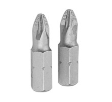 Набор вставок (бит) торцевых 1/4", Pozidriv, PZ2, 25 мм, 2 предмета TOLSEN TT20218 Набор вставок (бит) торцевых 1/4", Pozidriv, PZ2, 25 мм, 2 предмета TOLSEN TT20218