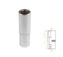Головка торцевая глубокая шестигранная 1/2", 15 мм AFFIX AF00140015