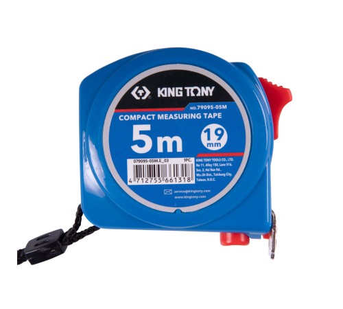 Рулетка измерительная 5 м, магнитный крюк KING TONY 79095-05M Рулетка измерительная 5 м, магнитный крюк KING TONY 79095-05M