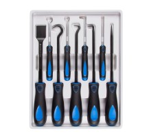 Набор для демонтажа сальников, колец и остатков герметика, 9 предметов МАСТАК 109-60009C