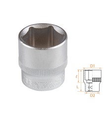 Головка торцевая стандартная шестигранная 3/8", 21 мм AFFIX AF00030021