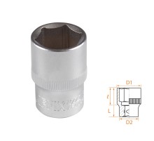 Головка торцевая стандартная шестигранная 1/2", 19 мм AFFIX AF00040019 Головка торцевая стандартная шестигранная 1/2", 19 мм AFFIX AF00040019