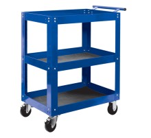 Тележка открытая, 3 полки, синяя МАСТАК 520-33720B