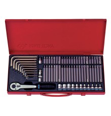 Набор вставок (бит) 3/8", Torx, Spline, Hex, 69 предметов  KING TONY 5169PR
