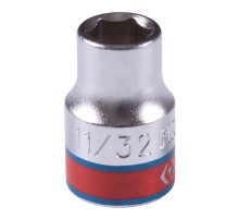 Головка торцевая стандартная шестигранная 3/8", 15/32", дюймовая KING TONY 333515S