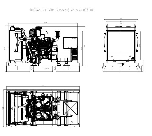 Дизельный генератор ТСС АД-360С-Т400-1РМ17 (Mecc Alte) Дизельный генератор ТСС АД-360С-Т400-1РМ17 (Mecc Alte)