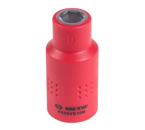 Головка торцевая диэлектрическая шестигранная 1/2", 10 мм KING TONY 4335VE10M Головка торцевая диэлектрическая шестигранная 1/2", 10 мм KING TONY 4335VE10M