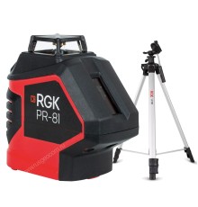 Комплект: лазерный уровень RGK PR-81 + штатив RGK F170 Комплект: лазерный уровень RGK PR-81 + штатив RGK F170