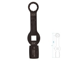 Ключ для тормозных суппортов грузовых автомобилей M26, 3/4", ударный KING TONY 10B0B-26