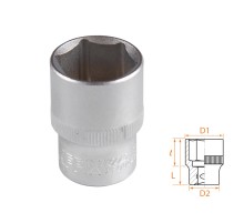 Головка торцевая стандартная шестигранная 1/2", 21 мм AFFIX AF00040021 Головка торцевая стандартная шестигранная 1/2", 21 мм AFFIX AF00040021
