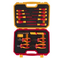 Набор инструментов диэлектрических, универсальный, 15 предметов TOLSEN TTV82115