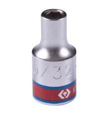 Головка торцевая стандартная шестигранная 1/4", 5/32", дюймовая KING TONY 233505S