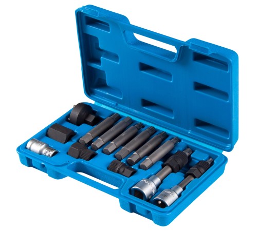 Набор специальных головок и насадок для шкива генератора, кейс, 13 предметов МАСТАК 106-10013C