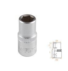 Головка торцевая стандартная шестигранная 1/4", 7 мм AFFIX AF00020007