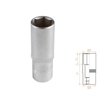 Головка торцевая глубокая шестигранная 3/8", 16 мм AFFIX AF00130016 Головка торцевая глубокая шестигранная 3/8", 16 мм AFFIX AF00130016
