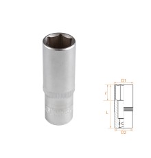 Головка торцевая глубокая шестигранная 3/8", 16 мм AFFIX AF00130016