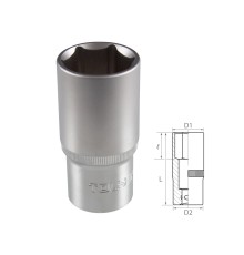 Головка торцевая глубокая шестигранная 1/2", 30 мм TOLSEN TT16580