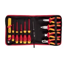 Набор инструментов диэлектрических, 11 предметов, в футляре на молнии TOLSEN TTV83411